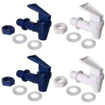 Conjunto de torneiras dispensadoras de água Qboyi Replacement 2 White 2 Blue