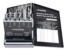 Conjunto de torneiras e furadeiras Accusize Industrial Tools Metric 18 Pc Conjunto de torneiras e furadeiras Accusize Industrial Tools Metric 18 Pc