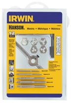 Conjunto de torneiras e matrizes Hanson IRWIN Metric 3-7 mm 12 peças Conjunto de torneiras e matrizes Hanson IRWIN Metric 3-7 mm 12 peças