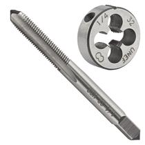 Conjunto de torneiras e moldes Aceteel 1/4-32 UNEF HSS para aço e ferro