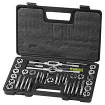 Conjunto de torneiras e moldes VEVOR 40 peças, tamanho métrico M3-M12 com estojo Conjunto de torneiras e moldes VEVOR 40 peças, tamanho métrico M3-M12 com estojo