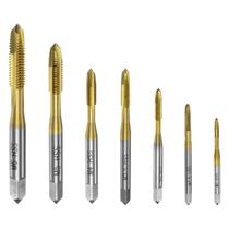Conjunto de torneiras em espiral uxcell M2 M2.5 M3 M3.5 M4 M5 M6 Titanium