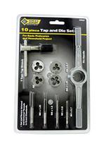 Conjunto de torneiras Steel Grip Ace Trading Metric de 10 peças Conjunto de torneiras Steel Grip Ace Trading Metric de 10 peças