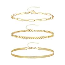 Conjunto De Tornozeleiras Femininas Em Aço Inoxidável: Corrente Torcida Estilo Cobra E Corda Joias Conjunto De Tornozeleiras Femininas Em Aço Inoxidável: Corrente Torcida Estilo Cobra E Corda Joias