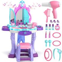 Conjunto de toucador Pretend Play Lehoo Castle com acessórios para meninas Conjunto de toucador Pretend Play Lehoo Castle com acessórios para meninas