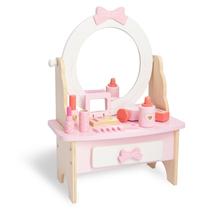 Conjunto de toucador Woodenfun Woodenfun Woodenfun Kids Pretend Play com maquiagem 3+ Conjunto de toucador Woodenfun Woodenfun Woodenfun Kids Pretend Play com maquiagem 3+