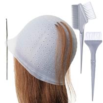 Conjunto de toucas de cabelo Silicone Highlight BAILYELA com escovas de agulha Conjunto de toucas de cabelo Silicone Highlight BAILYELA com escovas de agulha