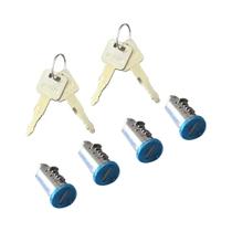 Conjunto De Trancas Para Barras De Teto Thule Halfords Com 2 Chaves, Peças Exteriores Para Suporte