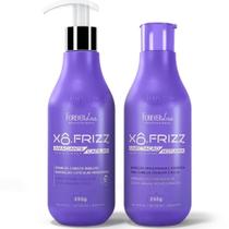 Conjunto de Tratamento Capilar Anti-Frizz: Amaciante e Óleo Noturno Forever Liss