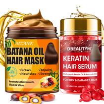 Conjunto de tratamento capilar MZANK Batana Oil para o crescimento do cabelo Conjunto de tratamento capilar MZANK Batana Oil para o crescimento do cabelo