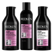 Conjunto de tratamento de shampoo e condicionador Redken Acidic Color Gloss