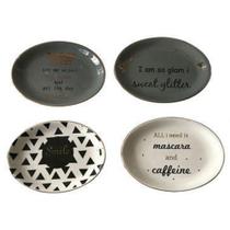 Conjunto de travessas de ceramica best wishes 14,2cm x 10,7cm x 1, - BTC Decor Conjunto de travessas de ceramica best wishes 14,2cm x 10,7cm x 1, - BTC Decor