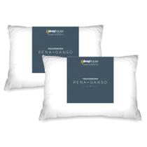 Conjunto de travesseiros 50x70 cm - 100% penas de ganso - sleep complements