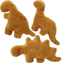 Conjunto de travesseiros Aucess Dino Chicken Nugget 40cm com 3 travesseiros