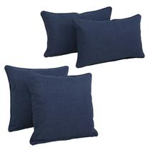 Conjunto de travesseiros Blazing Needles Azul 4 unidades para interior e exterior