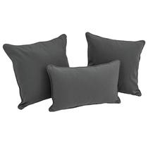 Conjunto de travesseiros Blazing Needles Steel Grey 3 unidades Conjunto de travesseiros Blazing Needles Steel Grey 3 unidades