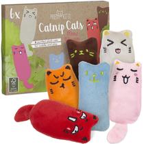 Conjunto de travesseiros Catnip Toy Pretty Kitty Cat com 6 brinquedos para gatos