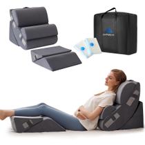 Conjunto de travesseiros em cunha, espuma viscoelástica ortopédica Ahpmeoa, 6 unidades