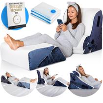 Conjunto de travesseiros Luxone, 5 peças, sistema de relaxamento ajustável