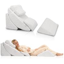 Conjunto de travesseiros Memory Foam Wedge Betterhood Orthopaedic, 5 peças, cinza