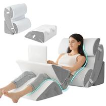 Conjunto de travesseiros Wedge, cama ortopédica Hansleep para dormir, 6 unidades