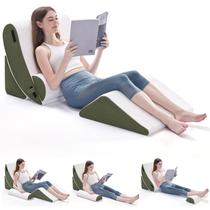Conjunto de travesseiros Wedge Cama ortopédica Negwoo para dormir verde