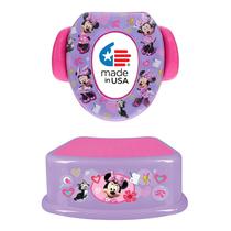 Conjunto de Treinamento para Vaso Sanitário Disney Minnie Mouse - 2 Unidades