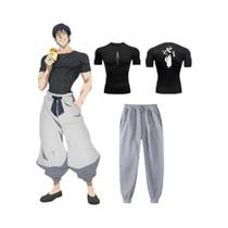 Conjunto de Treino de Compressão Jujutsu Kaisen - Camiseta e Calça de Secagem Rápida para Homens