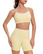 Conjunto de Treino OMKAGI Top Esportivo Dupla Camada e Shorts M