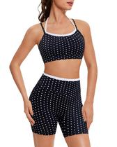 Conjunto de Treino OMKAGI Top Esportivo Dupla Camada e Shorts
