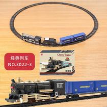 Conjunto de trem, brinquedos para crianças com luz e sons, N