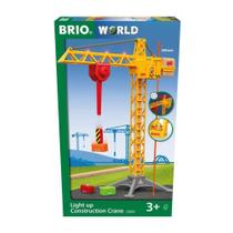 Conjunto de trem de brinquedo BRIO 33835, guindaste de construção com luzes Age 3+ Conjunto de trem de brinquedo BRIO 33835, guindaste de construção com luzes Age 3+