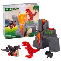 Conjunto de trem de brinquedo BRIO World Dinosaur Erupting Volcano 36092 Conjunto de trem de brinquedo BRIO World Dinosaur Erupting Volcano 36092