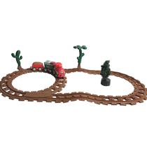 Conjunto de trem de brinquedo com luzes e sons Trilho ferrov