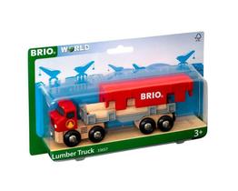 Conjunto de trem de brinquedo de madeira BRIO World Lumber Truck 6 peças 3+ Conjunto de trem de brinquedo de madeira BRIO World Lumber Truck 6 peças 3+