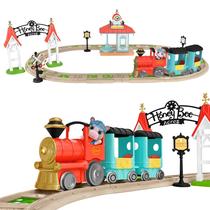 Conjunto de Trem de Brinquedo Honey Bee Acres Thistlestop 19 Peças Conjunto de Trem de Brinquedo Honey Bee Acres Thistlestop 19 Peças