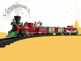 Conjunto de trem de brinquedo Lionel Disney Mickey Mouse Express com Bluetooth Conjunto de trem de brinquedo Lionel Disney Mickey Mouse Express com Bluetooth