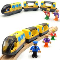 Conjunto de trem de locomotiva operado por bateria Hyperliving com trilhos