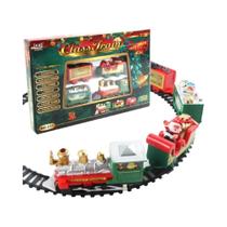 Conjunto De Trem De Natal Para Crianças Com Trilhos De Ferro, Brinquedo Decorativo Para Árvore De