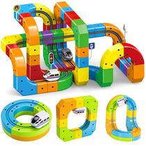 Conjunto de trem elétrico AUKTWE Modular 3D Flexible Race Track Conjunto de trem elétrico AUKTWE Modular 3D Flexible Race Track