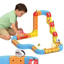 Conjunto de Trem Elétrico DANIUBE Flexível 3D Brinquedo STEM