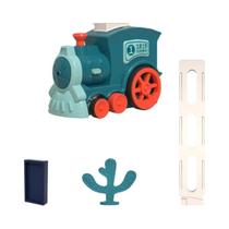 Conjunto De Trem Elétrico De Dominó Para Crianças Com Som E Luz, Blocos De Construção Automáticos,