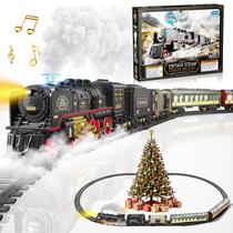 Conjunto de trem elétrico Funwee Train Toy com fumaça, luz e som Conjunto de trem elétrico Funwee Train Toy com fumaça, luz e som