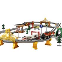 Conjunto de trem elétrico Snazzikid 119 unidades com trilhos para crianças de 4 a 8 anos Conjunto de trem elétrico Snazzikid 119 unidades com trilhos para crianças de 4 a 8 anos