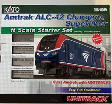 Conjunto de trem Kato USA Inc. N ALC-42 Charger Superliner Amtrak