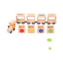 Conjunto De Trem Magnético De Madeira Para Crianças, Brinquedo Educativo Montessori, Classificação