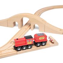Conjunto de trem Melissa & Doug Classic Wooden Figure Oito, 22 unidades Conjunto de trem Melissa & Doug Classic Wooden Figure Oito, 22 unidades