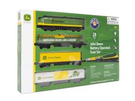 Conjunto de trem modelo Lionel John Deere Miniature pronto para jogar