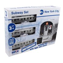 Conjunto de trem New York MTA New York City 3 Pc. Operado por bateria