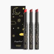 Conjunto de três conjuntos de caneta de batom fosco veludo fosco portátil crayon caixa de conjunto de batom Conjunto de três conjuntos de caneta de batom fosco veludo fosco portátil crayon caixa de conjunto de batom